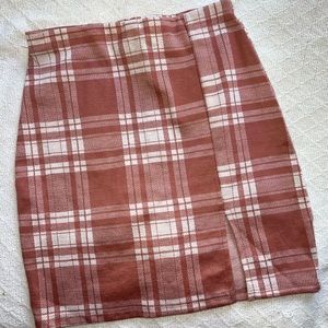 Windsor Pink plaid mini skirt. Size xs